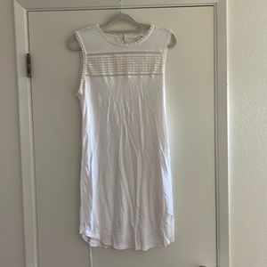 Cream lightweight tank dress